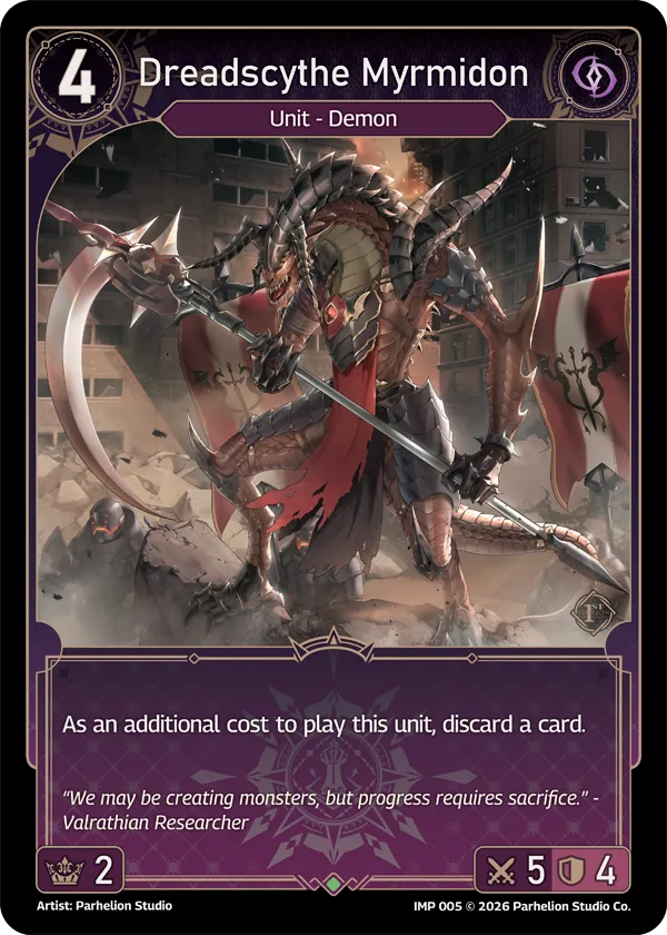 Dreadscythe Myrmidon — Imperion 1st Ed — Echoes of Astra