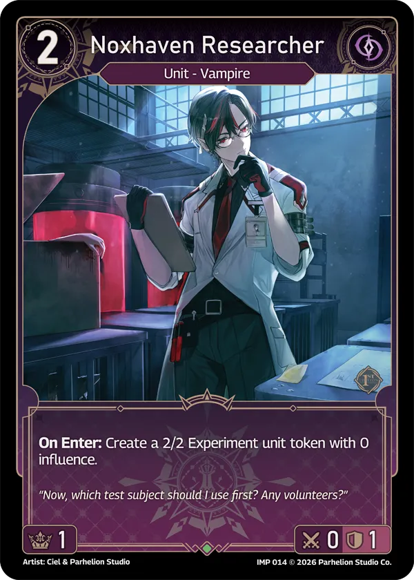 Noxhaven Researcher — Imperion 1st Ed — Echoes of Astra