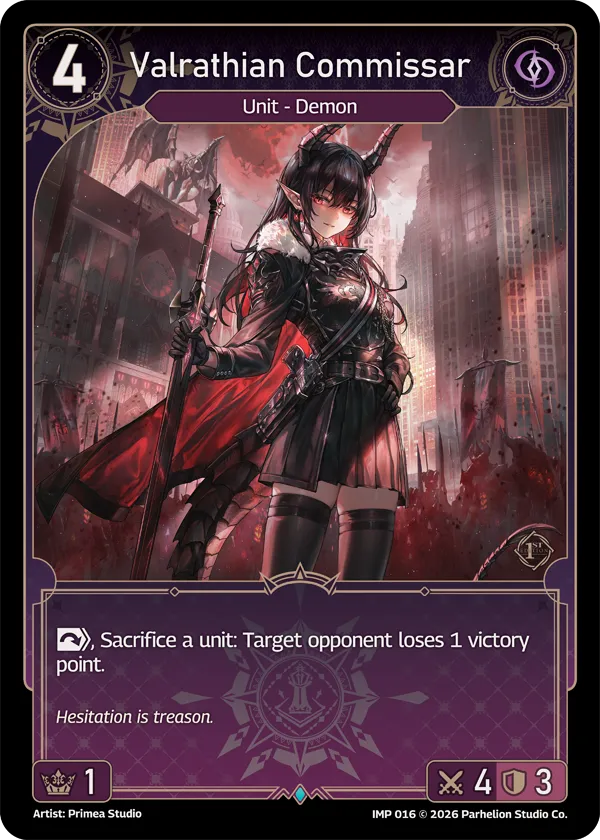 Valrathian Commissar — Imperion 1st Ed — Echoes of Astra