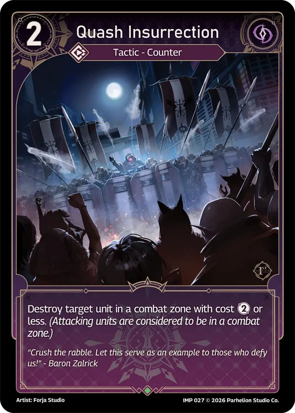 Quash Insurrection — Imperion 1st Ed — Echoes of Astra
