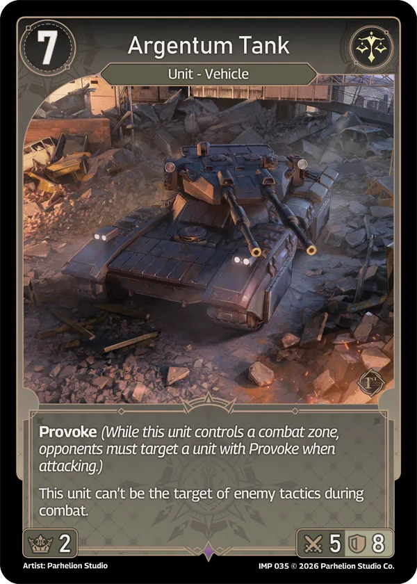 Argentum Tank — Imperion 1st Ed — Echoes of Astra