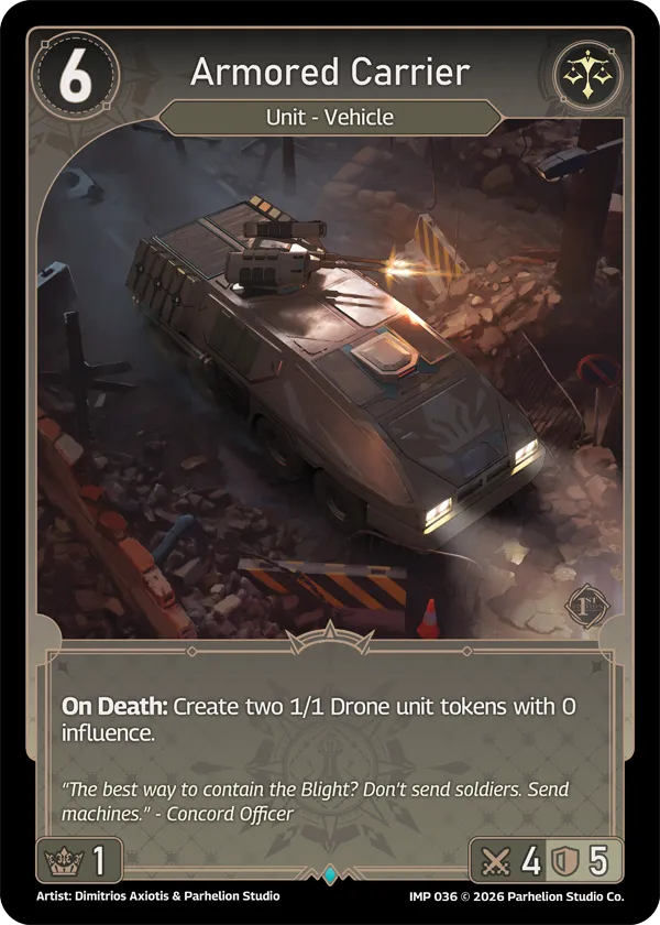 Armored Carrier — Imperion 1st Ed — Echoes of Astra