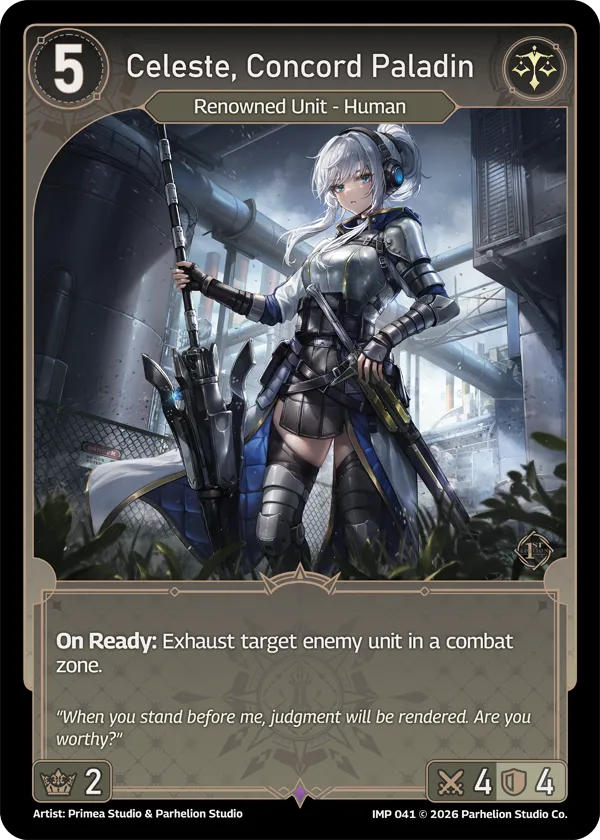 Celeste, Concord Paladin — Imperion 1st Ed — Echoes of Astra