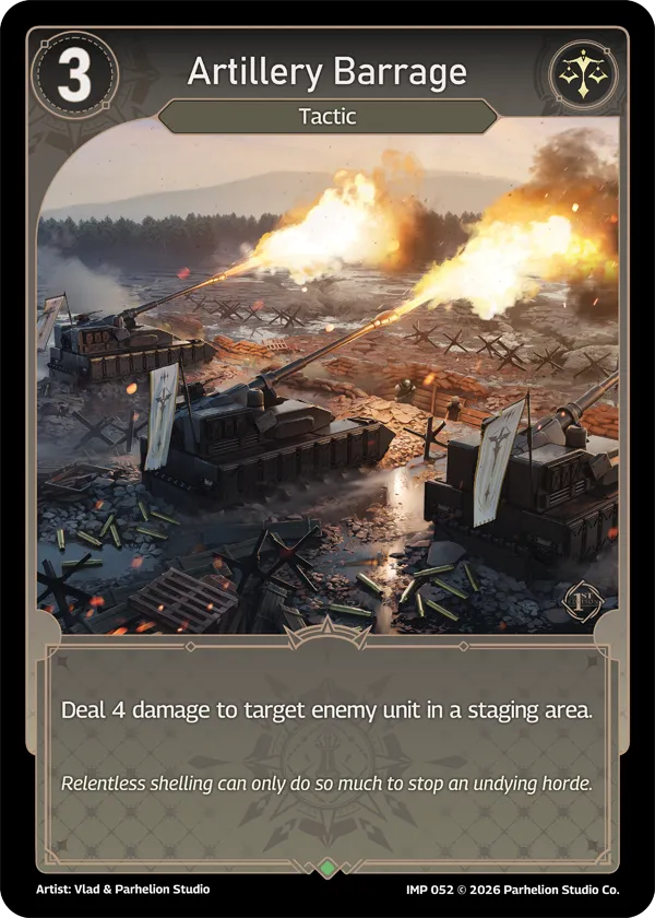 Artillery Barrage — Imperion 1st Ed — Echoes of Astra