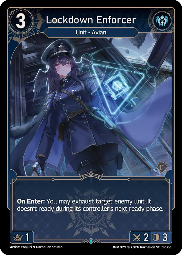 Lockdown Enforcer — Imperion 1st Ed — Echoes of Astra