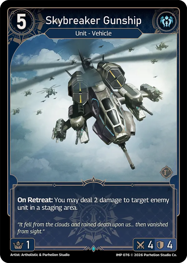 Skybreaker Gunship — Imperion 1st Ed — Echoes of Astra