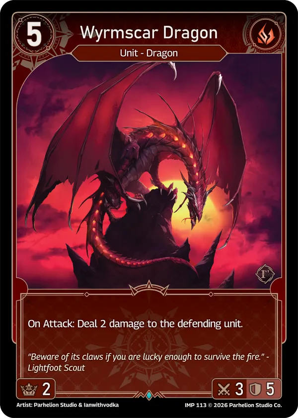 Wyrmscar Dragon — Imperion 1st Ed — Echoes of Astra