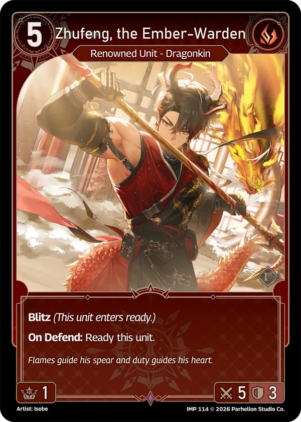Zhufeng, the Ember-Warden — Imperion 1st Ed — Echoes of Astra