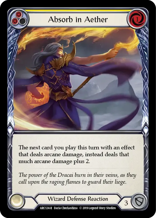 Absorb in Aether (Yellow) — Arcane Rising — Flesh and Blood