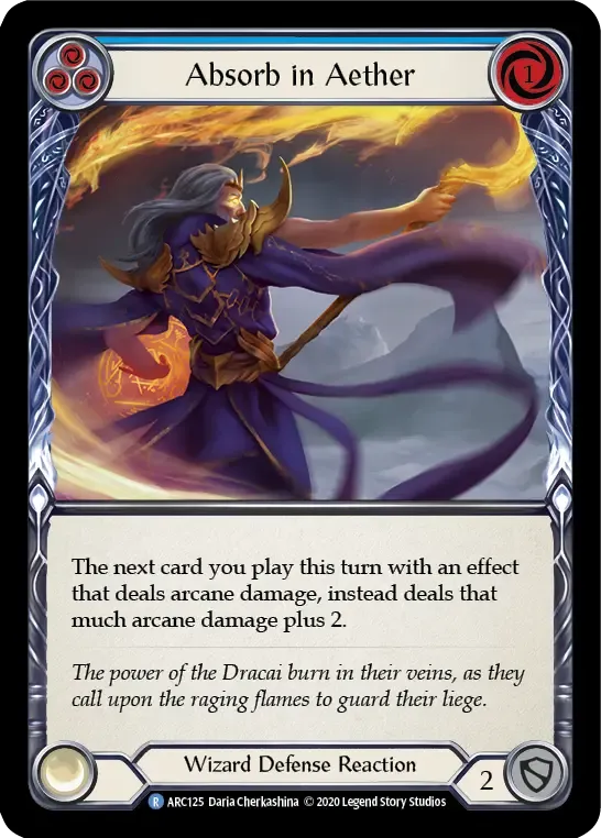 Absorb in Aether (Blue) — Arcane Rising - Unlimited — Flesh and Blood