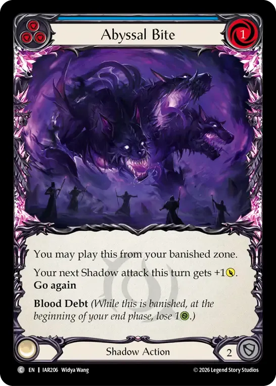 Abyssal Bite (Blue) — Usurp the Shadow Throne — Flesh and Blood