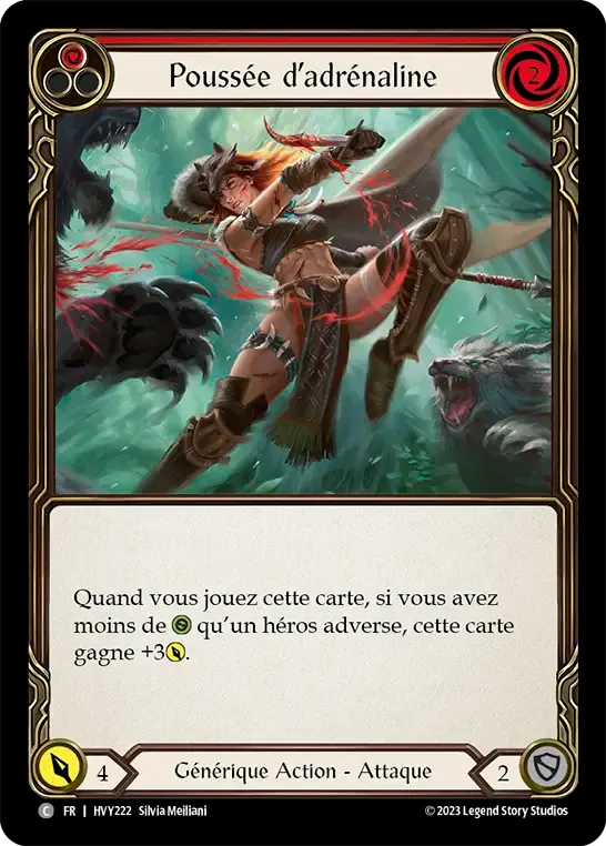 Poussée d’adrénaline — Heavy Hitters — Flesh and Blood
