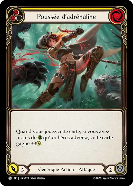 Poussée d’adrénaline — Heavy Hitters — Flesh and Blood