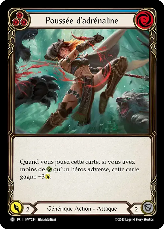 Poussée d’adrénaline — Heavy Hitters — Flesh and Blood