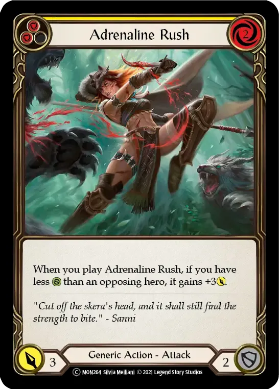 Adrenaline Rush (Yellow) from Monarch - Unlimited - Flesh and Blood