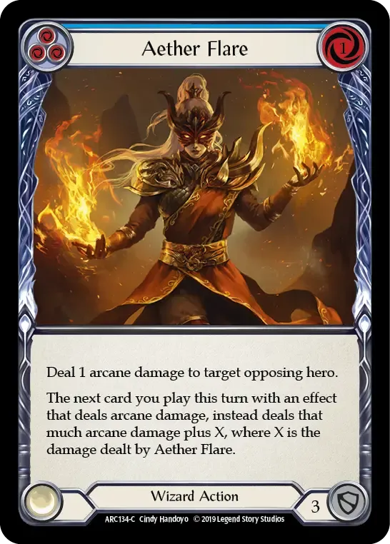 Aether Flare (Blue) — Arcane Rising — Flesh and Blood