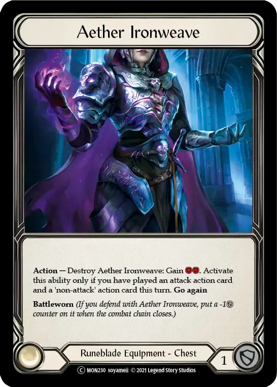 Aether Ironweave — Monarch - Unlimited — Flesh and Blood