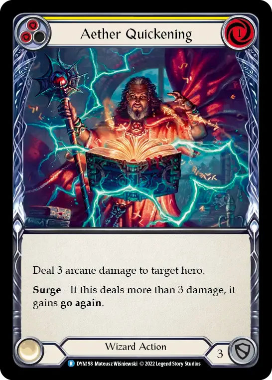 Aether Quickening (Yellow) — Dynasty — Flesh and Blood