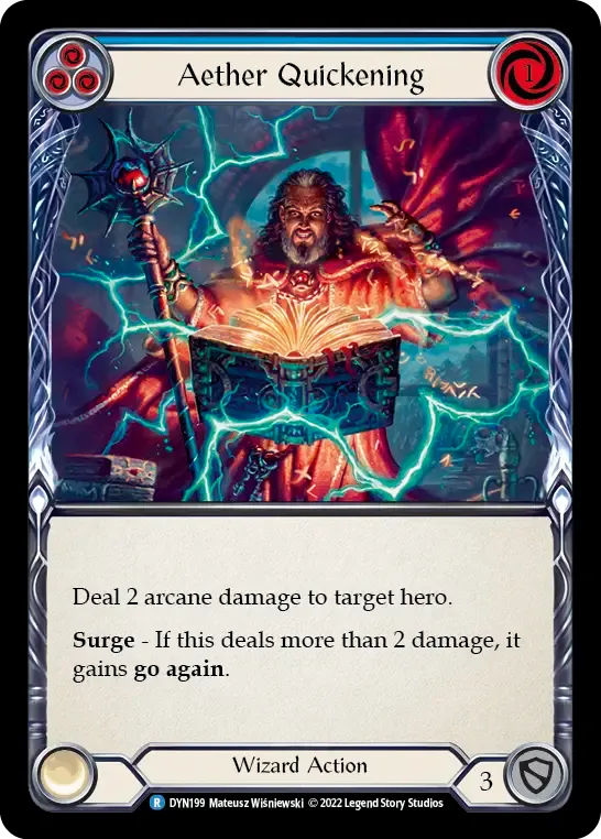 Aether Quickening (Blue) — Dynasty — Flesh and Blood