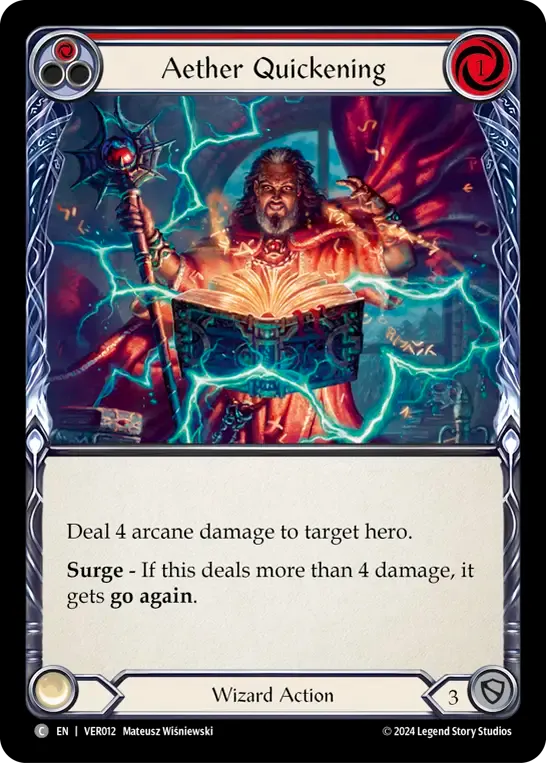 Aether Quickening (Red) — Rosetta Blitz Deck - Verdance — Flesh and Blood