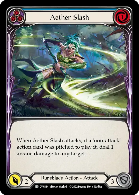 Aether Slash (Blue) — Dynasty — Flesh and Blood