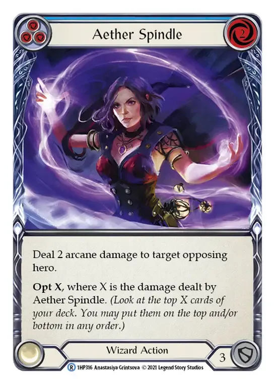 Aether Spindle (Blue) — History Pack 1 — Flesh and Blood