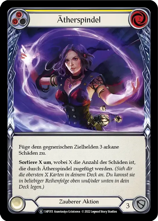 Aether Spindle (Yellow) — History Pack 1 - Black Label — Flesh and Blood