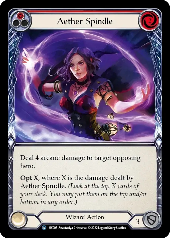 Aether Spindle (Red) — Kano - Blitz Deck — Flesh and Blood