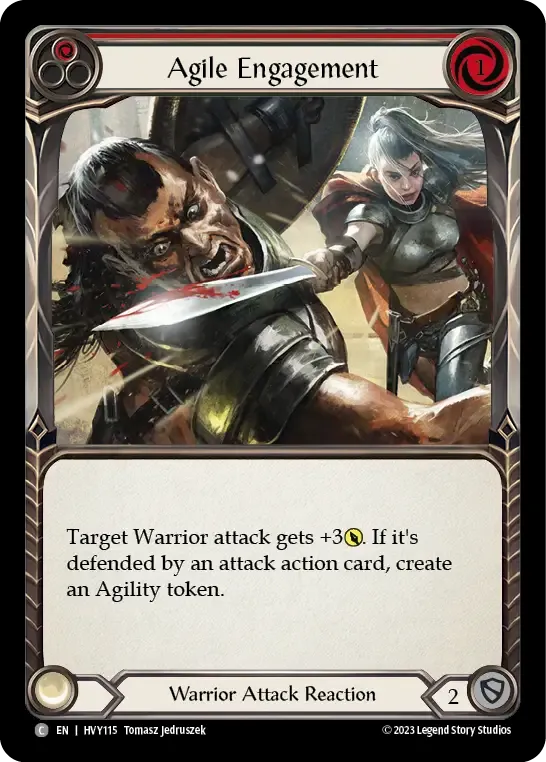 Agile Engagement (Red) — Heavy Hitters — Flesh and Blood