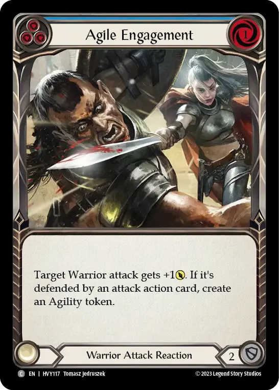 Agile Engagement (Blue) — Heavy Hitters — Flesh and Blood
