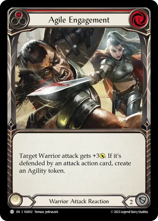 Agile Engagement (Red) — Kassai - Heavy Hitters Blitz Deck — Flesh and Blood