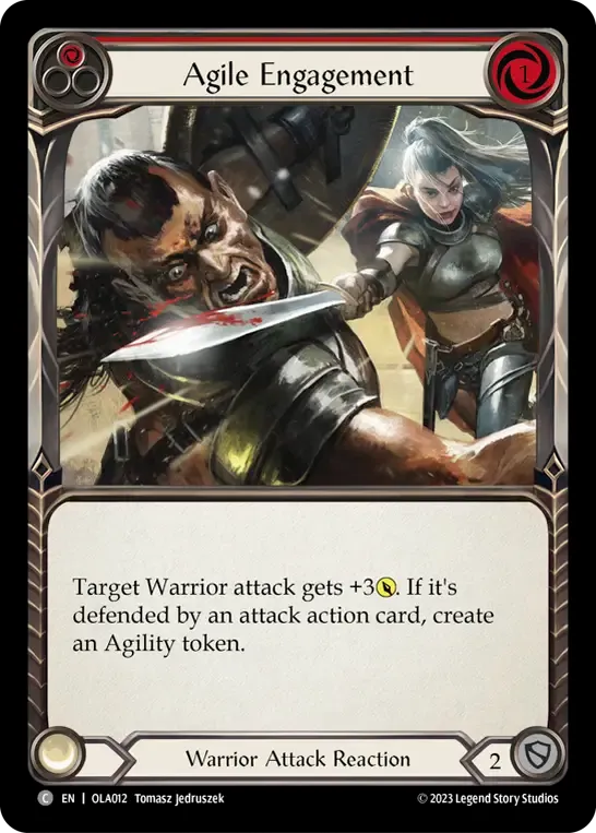 Agile Engagement (Red) — Olympia - Heavy Hitters Blitz Deck — Flesh and Blood