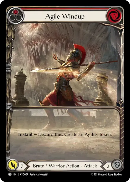 Agile Windup (Red) — Kayo - Heavy Hitters Blitz Deck — Flesh and Blood