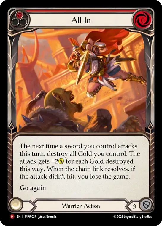 All In — Mastery Pack Warrior — Flesh and Blood