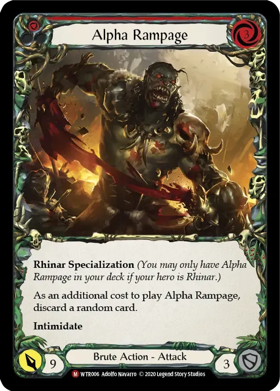 Alpha Rampage — Welcome to Rathe - Unlimited — Flesh and Blood