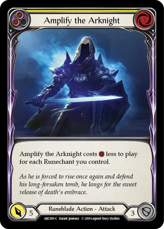Amplify the Arknight (Yellow) — Arcane Rising — Flesh and Blood