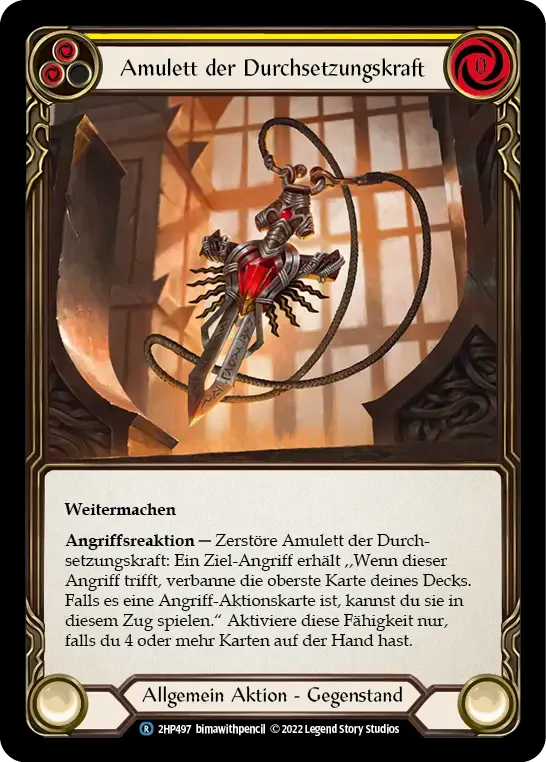 Amulet of Assertiveness (Yellow) — History Pack 2 - Black Label — Flesh and Blood