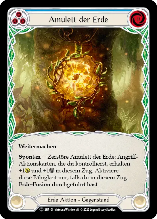 Amulet of Earth (Blue) — History Pack 2 - Black Label — Flesh and Blood