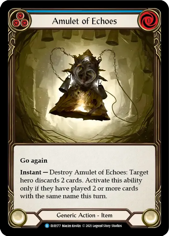 Amulet of Echoes (Blue) — Everfest — Flesh and Blood