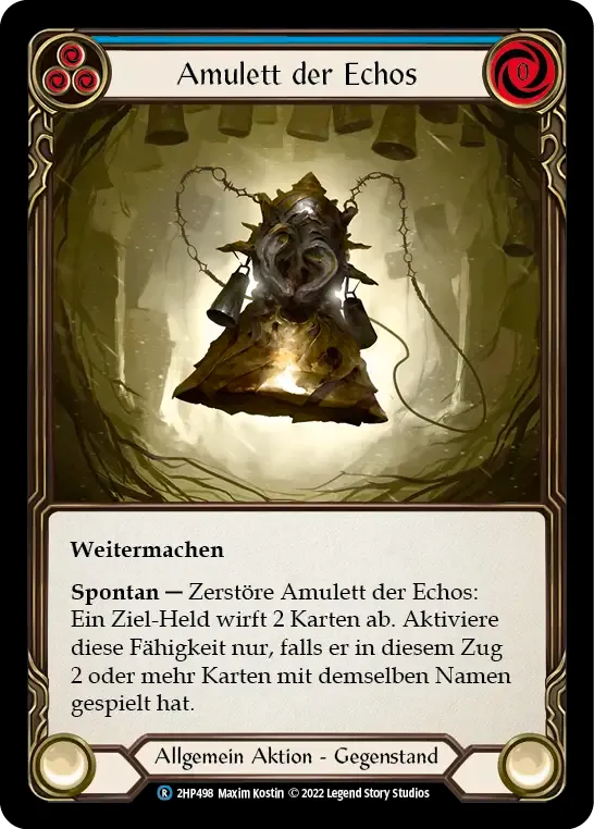 Amulet of Echoes (Blue) — History Pack 2 - Black Label — Flesh and Blood