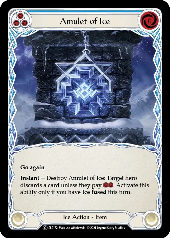 Amulet of Ice (Blue) — Tales of Aria - Unlimited — Flesh and Blood