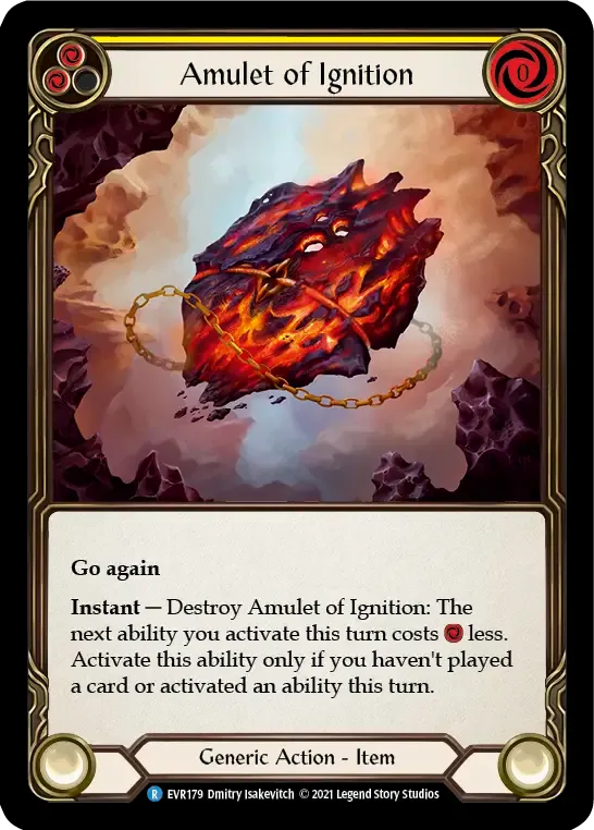 Amulet of Ignition (Yellow) — Everfest — Flesh and Blood