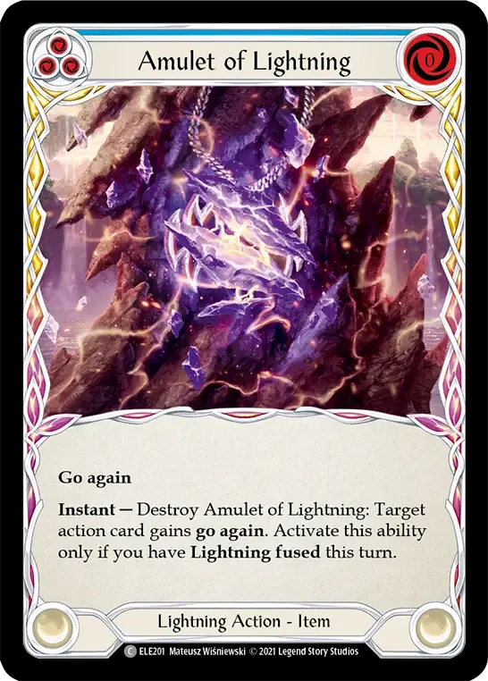 Amulet of Lightning (Blue) — Tales of Aria — Flesh and Blood