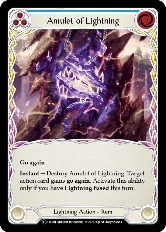 Amulet of Lightning (Blue) — Tales of Aria - Unlimited — Flesh and Blood
