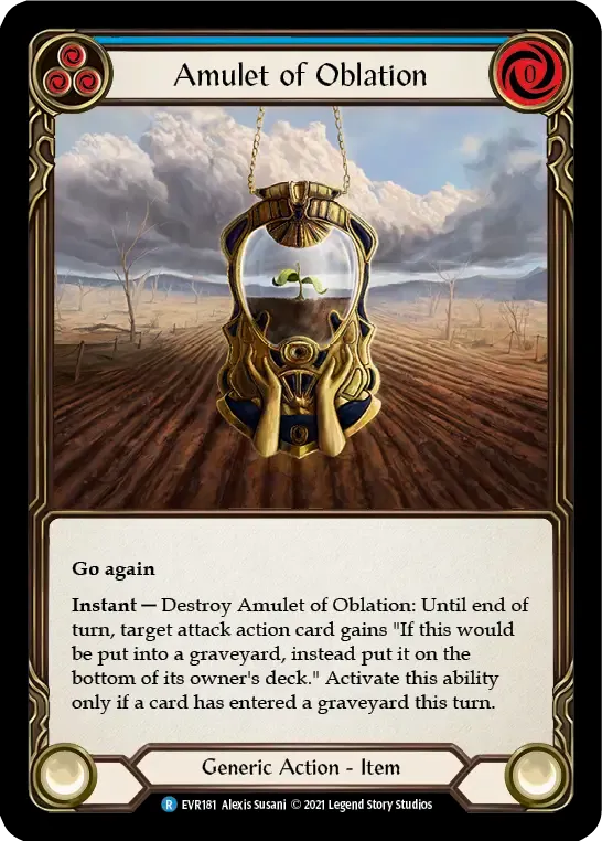 Amulet of Oblation (Blue) — Everfest — Flesh and Blood