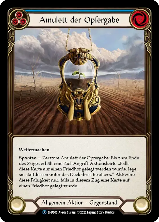 Amulet of Oblation (Blue) — History Pack 2 - Black Label — Flesh and Blood