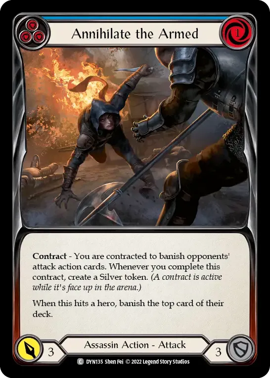 Annihilate the Armed (Blue) from Dynasty - Flesh and Blood