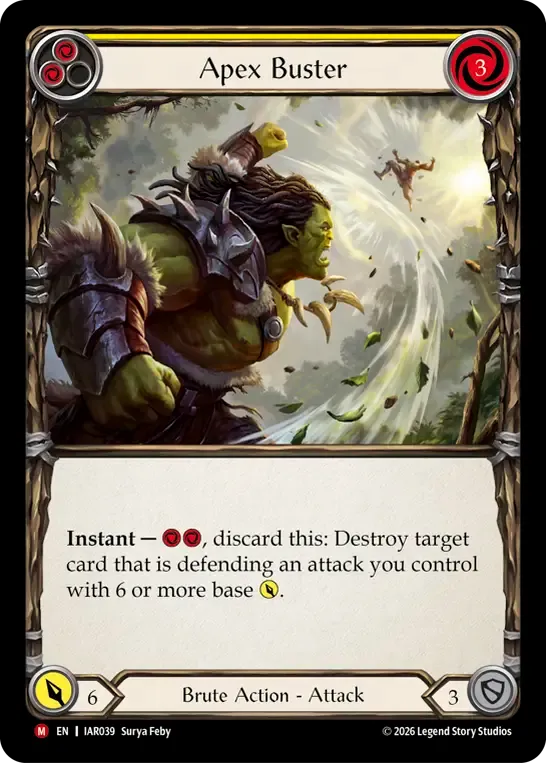 Apex Buster — Usurp the Shadow Throne — Flesh and Blood