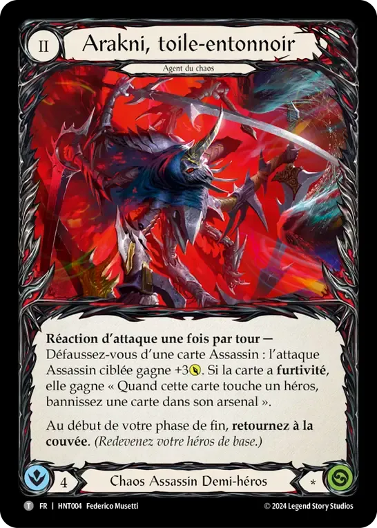 Arakni, toile-entonnoir — The Hunted — Flesh and Blood