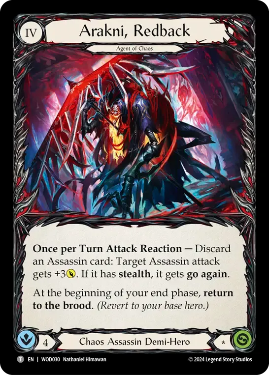 Arakni, Redback — The Hunted Blitz Deck - Arakni, Web of Deceit — Flesh and Blood